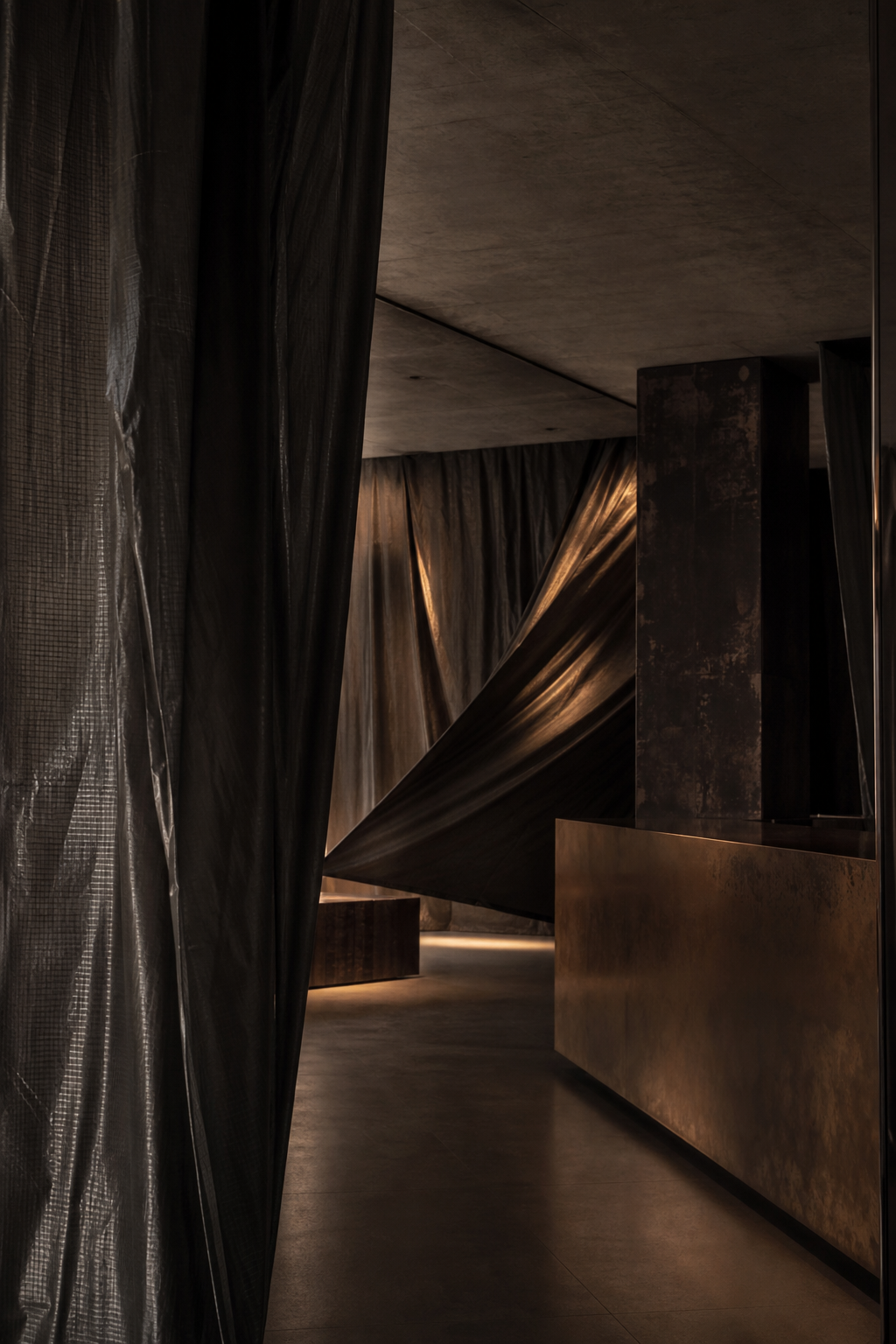Protective fabric installation